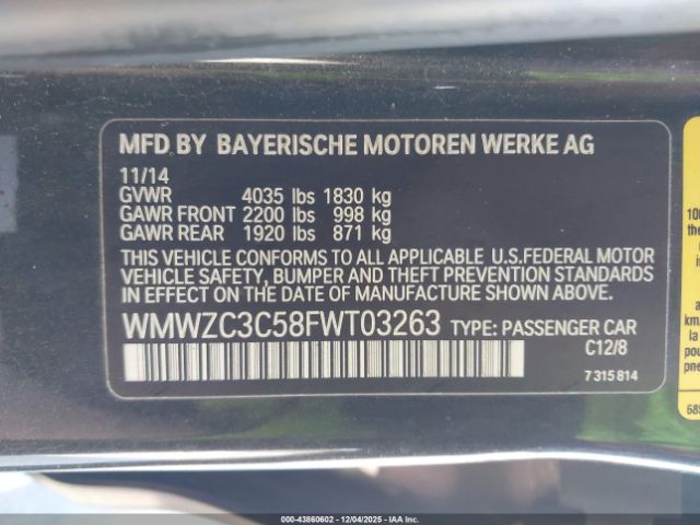 2015 MINI COUNTRYMAN WMWZC3C58FWT03263 Photo 8