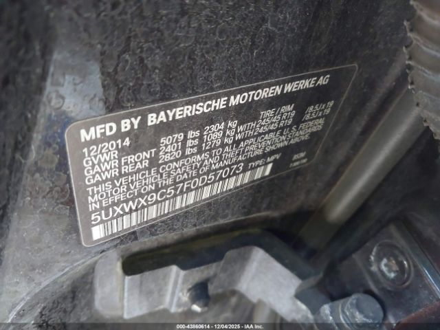2015 BMW X3 5UXWX9C57F0D57073 Photo 8