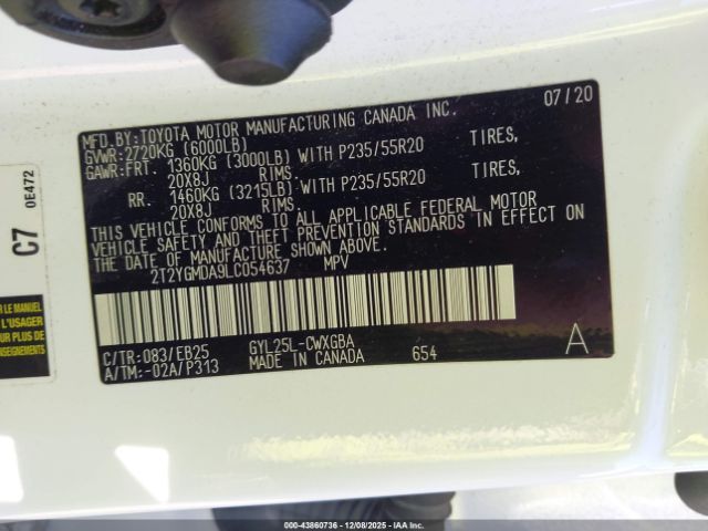 2020 LEXUS RX 450H 2T2YGMDA9LC054637 Photo 8