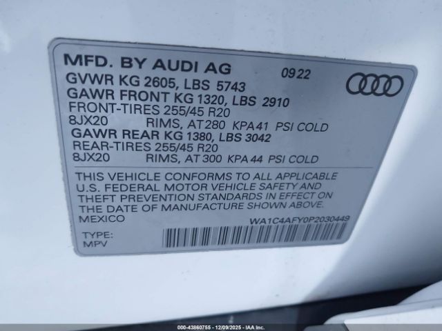 2023 AUDI SQ5 WA1C4AFY0P2030449 Photo 8