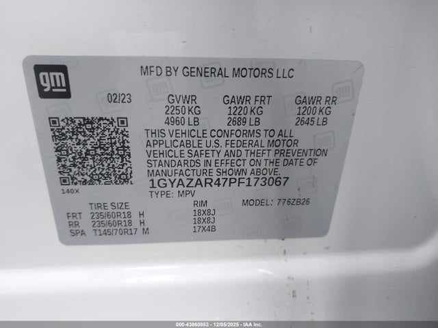 2023 CADILLAC XT4 1GYAZAR47PF173067 Photo 8
