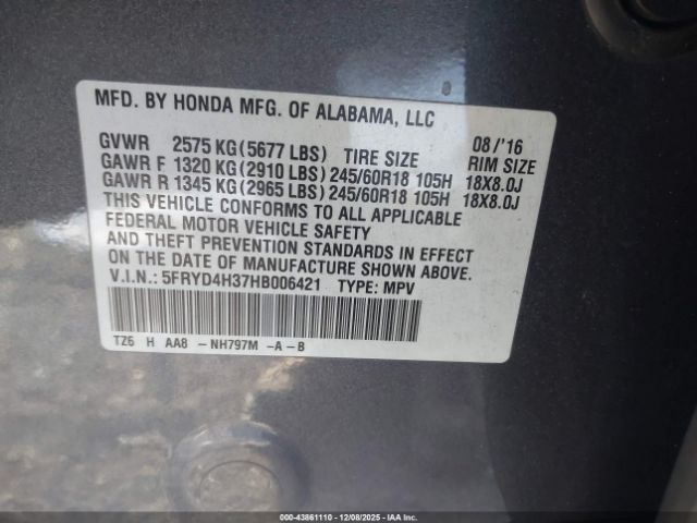 2017 ACURA MDX 5FRYD4H37HB006421 Photo 8
