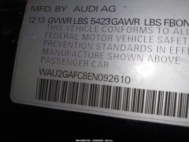 2014 AUDI A7 WAU2GAFC8EN092610 Photo 8