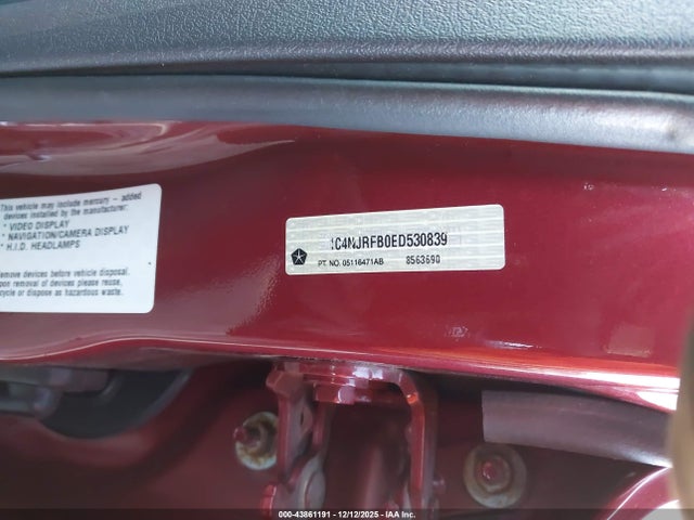 Aukcja sprzedaży 2014 Jeep Patriot Latitude, vin: 1C4NJRFB0ED530839, numer aukcji: 43861191