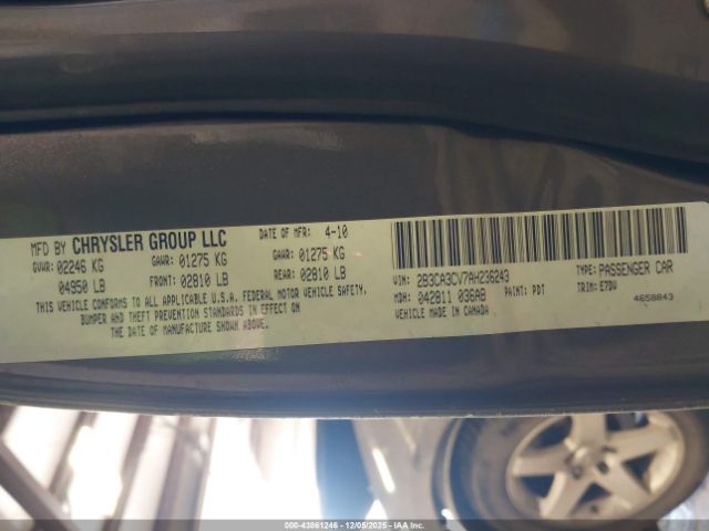 2010 DODGE CHARGER 2B3CA3CV7AH236243 Photo 8