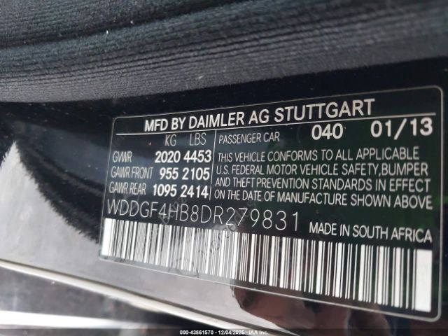 2013 MERCEDES-BENZ C 250 WDDGF4HB8DR279831 Photo 8