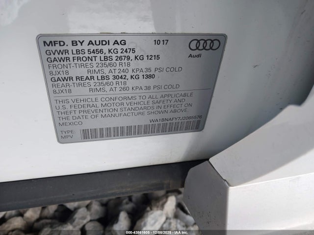 2018 AUDI Q5 WA1BNAFY7J2085576 Photo 8