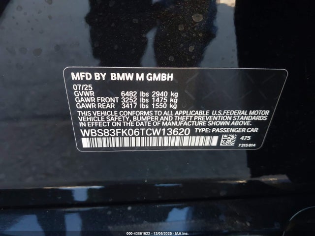 BMW M5 2026 WBS83FK06TCW13620 Image 9