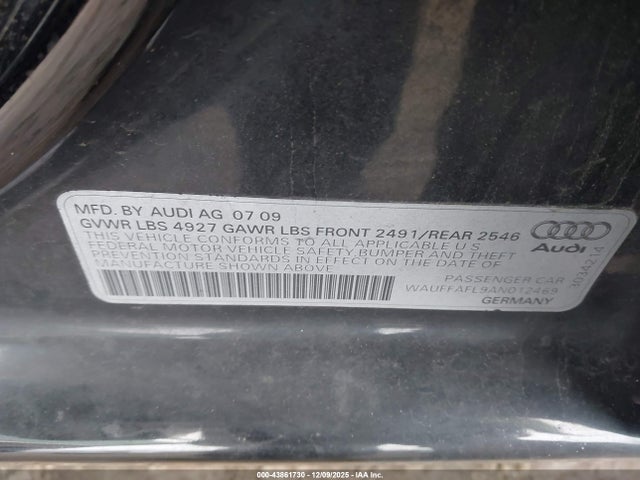 2010 AUDI A4 WAUFFAFL9AN012469 Photo 8