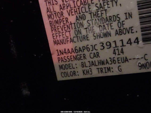 2018 NISSAN MAXIMA 1N4AA6AP6JC391144 Photo 8