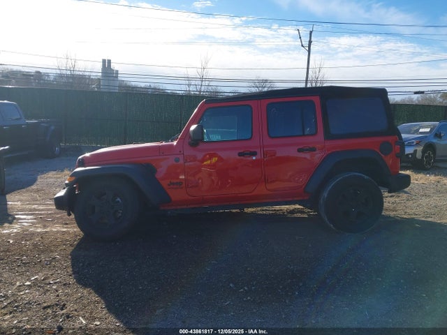 43861817 :رقم المزاد ، 1C4HJXDG1NW214791 vin ، 2022 Jeep Wrangler Unlimited Sport S 4x4 مزاد بيع