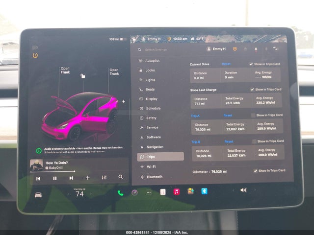 Aukcja sprzedaży 2023 Tesla Model Y Awd/long Range Dual Motor All-wheel Drive, vin: 7SAYGAEE4PF835297, numer aukcji: 43861881