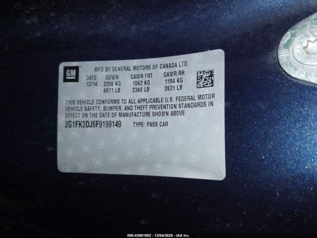 2015 CHEVROLET CAMARO 2G1FK3DJ6F9199149 Photo 8