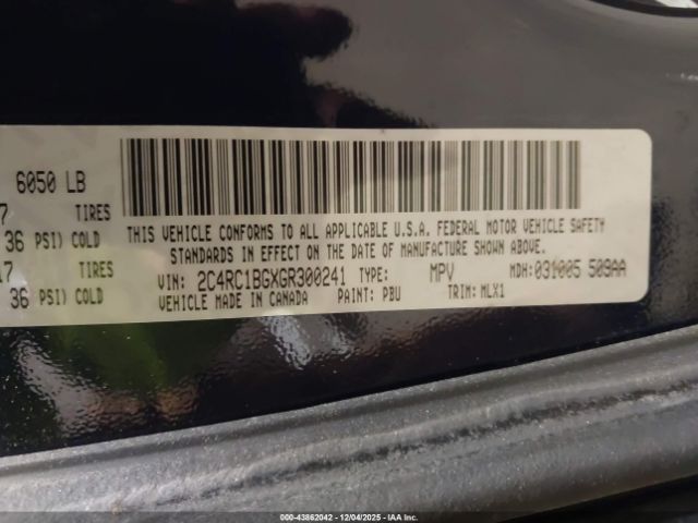 2016 CHRYSLER TOWN & COUNTRY 2C4RC1BGXGR300241 Photo 8