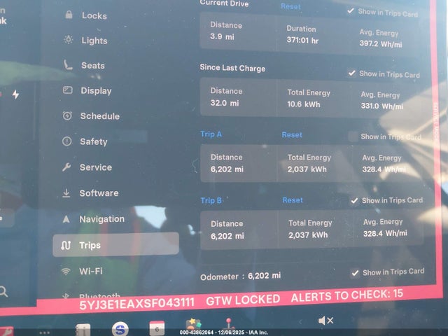 2025 TESLA MODEL 3 5YJ3E1EAXSF043111 Photo 6