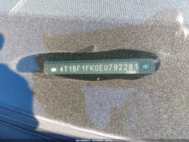 Toyota CAMRY SE 2014 4T1BF1FK0EU792281 Image 9