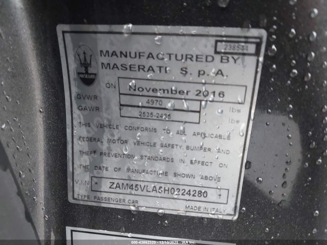 2017 MASERATI GRANTURISMO ZAM45VLA5H0224280 Photo 8