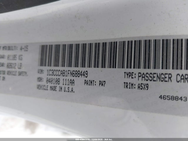 Chrysler 200 Limited 2015 1C3CCCAB1FN688449 Image 9