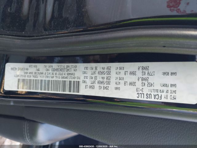 2019 DODGE DURANGO 1C4RDJDG9KC684993 Photo 8