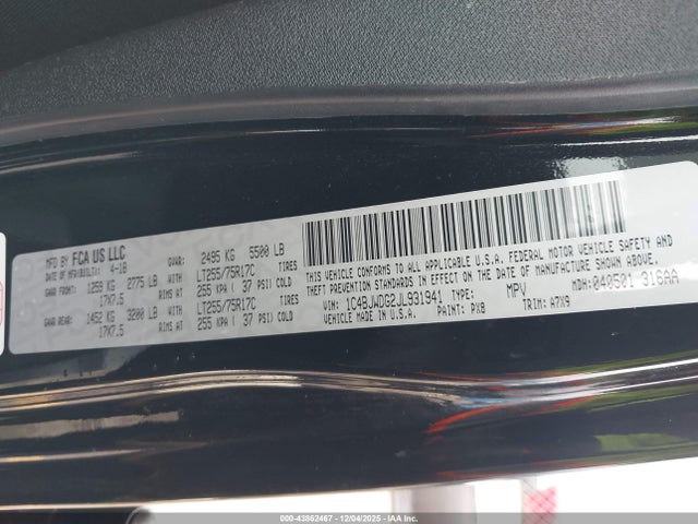 2018 JEEP WRANGLER JK UNLIMITED 1C4BJWDG2JL931941 Photo 8