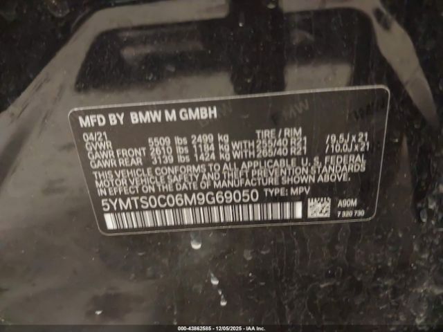 2021 BMW X3 M 5YMTS0C06M9G69050 Photo 8