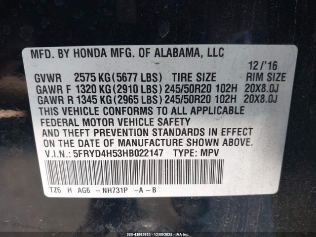 Acura Mdx Technology Package 2017 5FRYD4H53HB022147 Image 9