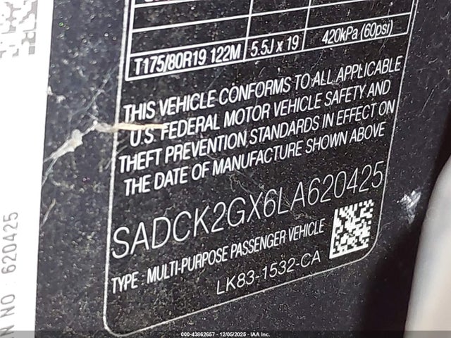 2020 JAGUAR F-PACE SADCK2GX6LA620425 Photo 8