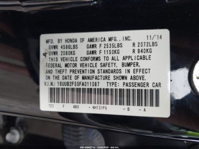 2015 ACURA TLX 19UUB2F55FA011087 Photo 8