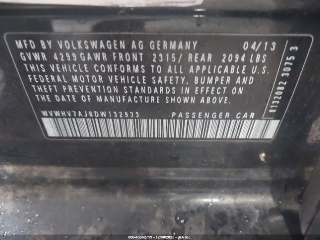 2013 VOLKSWAGEN GTI WVWHV7AJ8DW132933 Photo 8