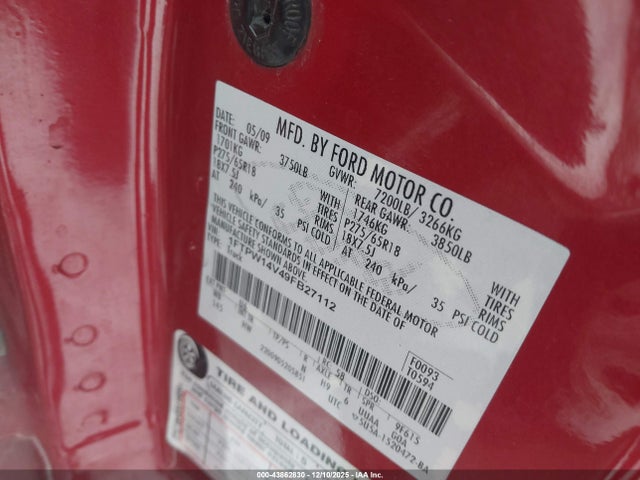 2009 FORD F-150 1FTPW14V49FB27112 Photo 8