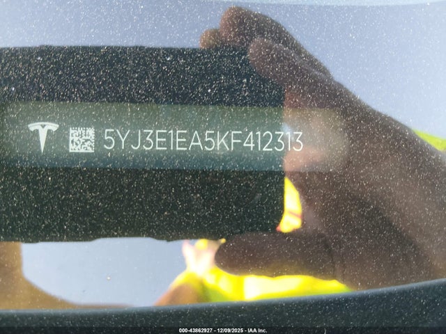2019 TESLA MODEL 3 5YJ3E1EA5KF412313 Photo 8