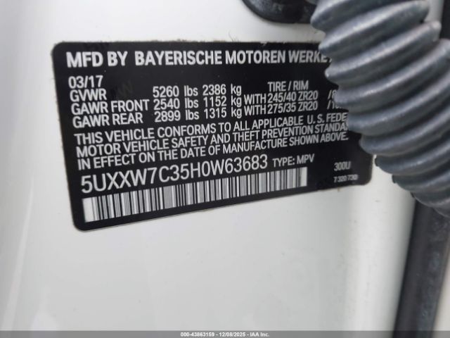 2017 BMW X4 5UXXW7C35H0W63683 Photo 8