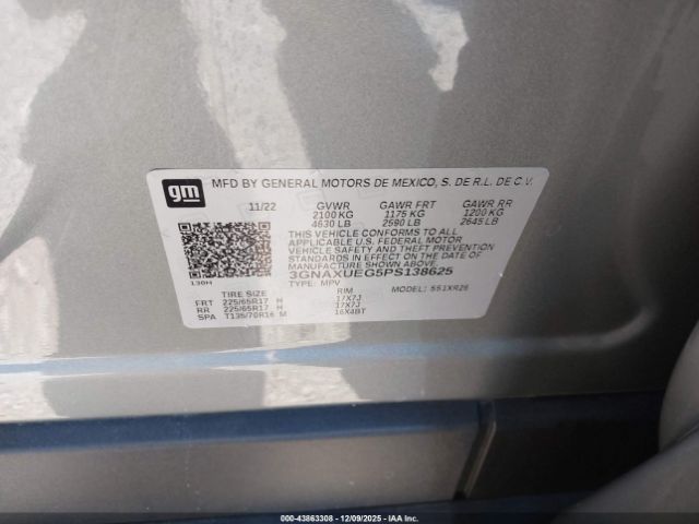 2023 CHEVROLET EQUINOX 3GNAXUEG5PS138625 Photo 8