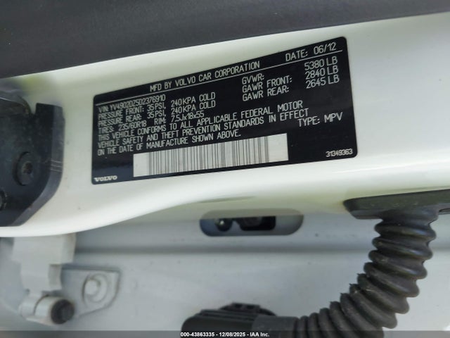 2013 VOLVO XC60 YV4902DZ5D2376910 Photo 8