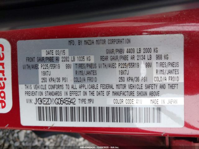 2016 MAZDA CX-5 JM3KE2DYXG0645942 Photo 8