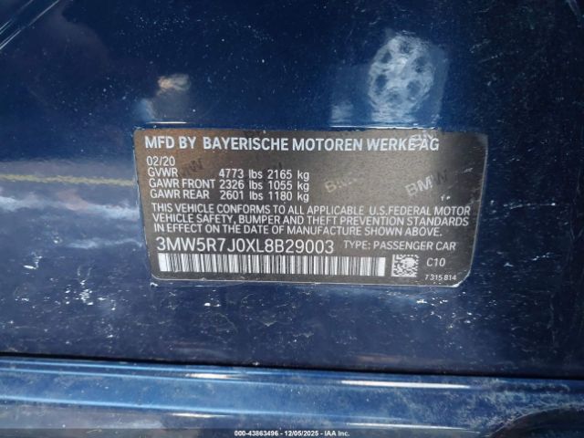 2020 BMW 330I 3MW5R7J0XL8B29003 Photo 8