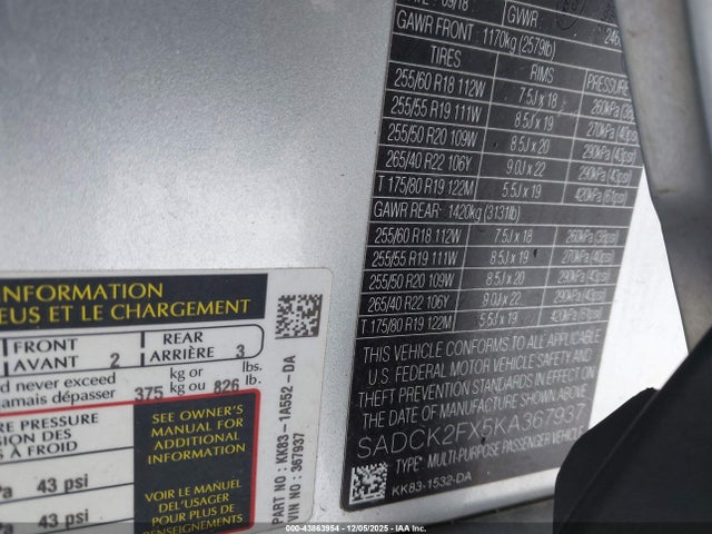 2019 JAGUAR F-PACE SADCK2FX5KA367937 Photo 8