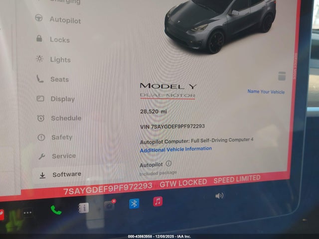 2023 TESLA MODEL Y 7SAYGDEF9PF972293 Photo 6