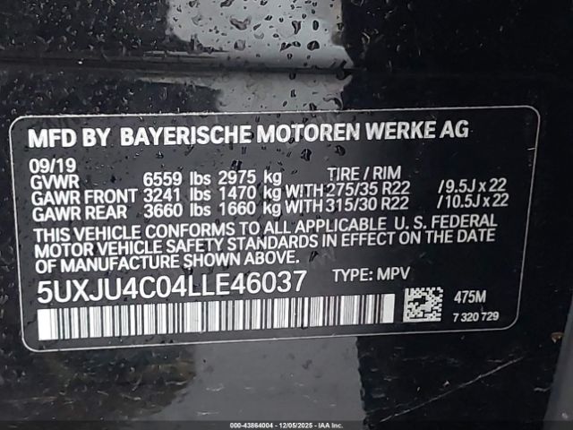 2020 BMW X5 5UXJU4C04LLE46037 Photo 8