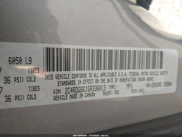 Dodge Grand Caravan 2017 2C4RDGCG3HR758560 Image 9
