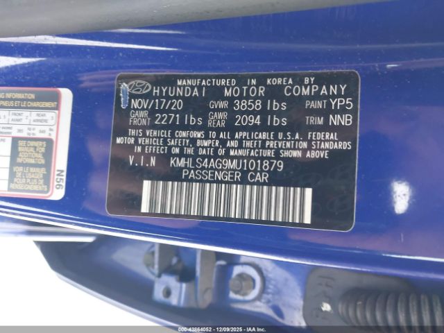 2021 HYUNDAI ELANTRA KMHLS4AG9MU101879 Photo 8