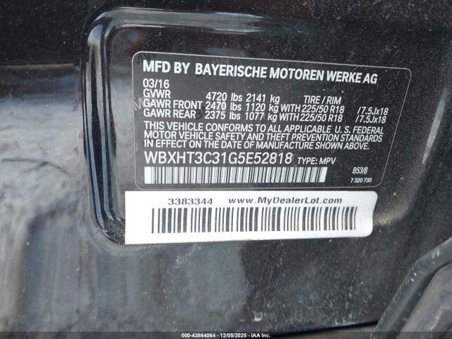 2016 BMW X1 WBXHT3C31G5E52818 Photo 8