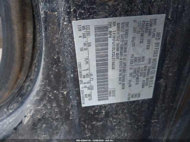 2003 FORD EXPEDITION 1FMFU18LX3LB18638 Photo 8