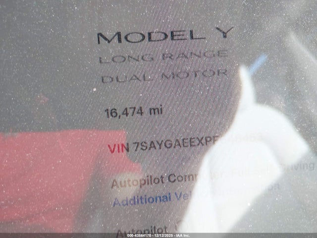 2023 TESLA MODEL Y 7SAYGAEEXPF648453 Photo 6