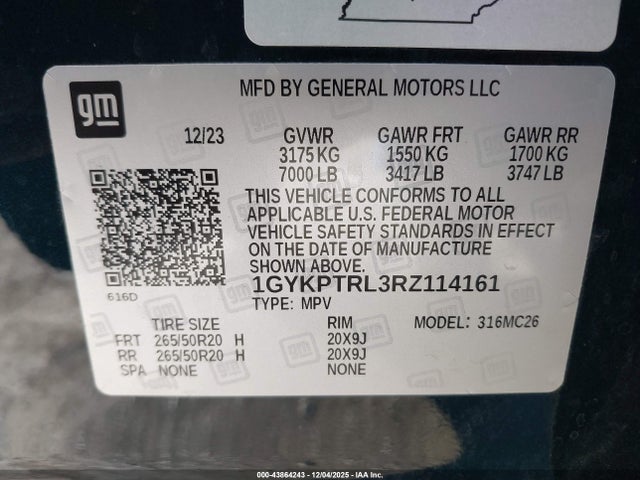 2024 CADILLAC LYRIQ 1GYKPTRL3RZ114161 Photo 8