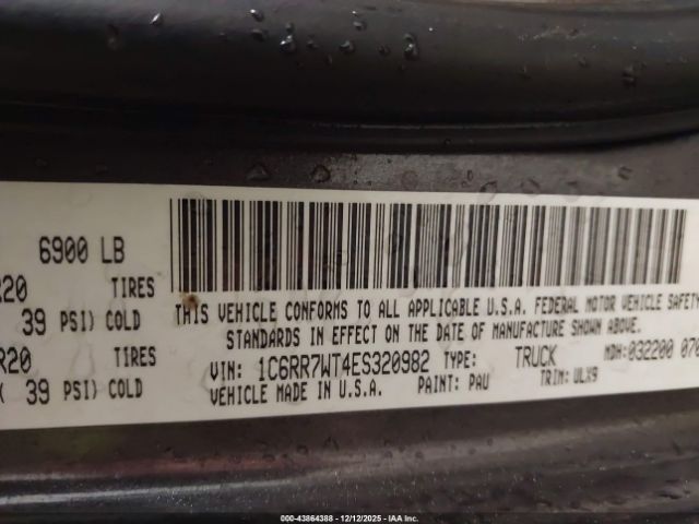 2014 RAM 1500 1C6RR7WT4ES320982 Photo 8