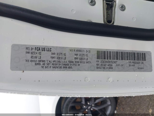 Dodge Charger Gt Rwd 2019 2C3CDXHG5KH523027 Image 9