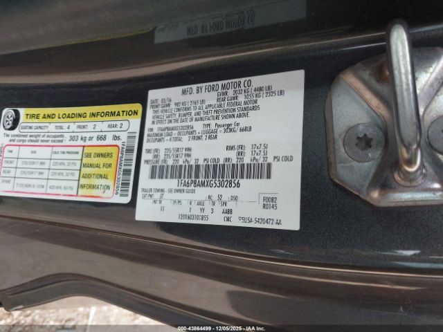 2016 FORD MUSTANG 1FA6P8AMXG5302856 Photo 8