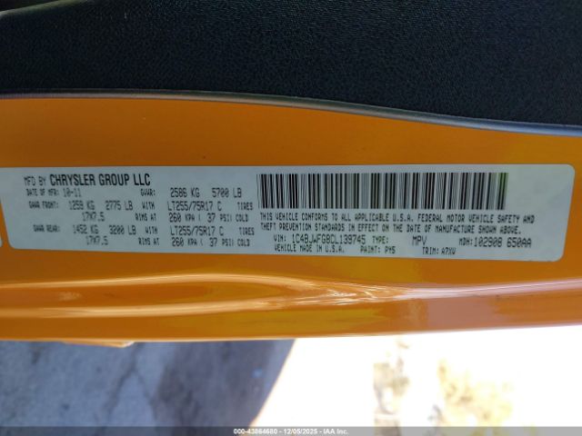 2012 JEEP WRANGLER UNLIMITED 1C4BJWFG8CL139745 Photo 8