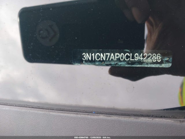 43864765 :رقم المزاد ، 3N1CN7AP0CL942286 vin ، 2012 Nissan Versa 1.6 Sv مزاد بيع